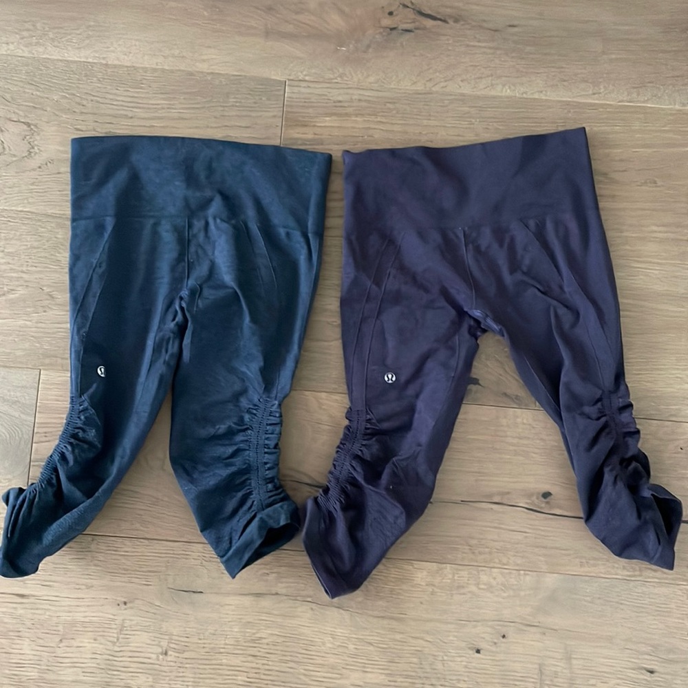 lululemon cropped workout tights size 4